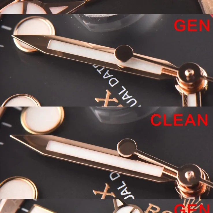 C Factory Yacht-Master Rose Gold Authentic and Fake Comparison Evaluation Rolextop-tier Watch Case Comparison Chart