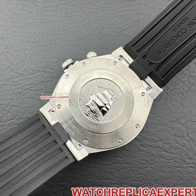 collectible watch Zonghengsihai 9F factory Vacheron Constantinblack dial mechanical rubber model 47450front live photo