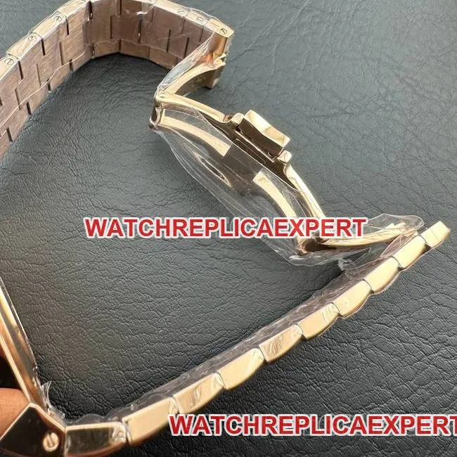 Top collectible watches Across The Sea 9F Vacheron Constantin Rose Gold Dark Brown Plate Mechanical 47450 Front Actual Picture