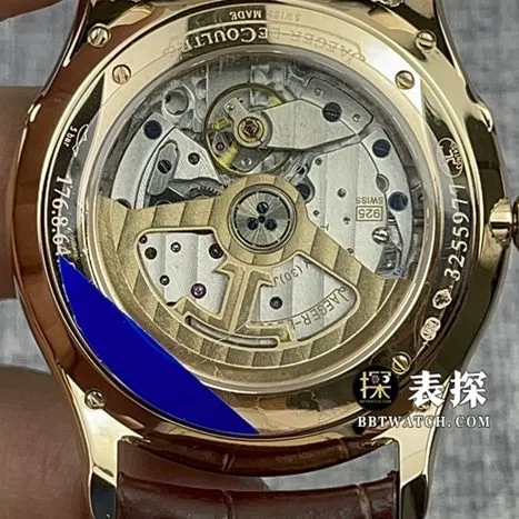 AZ factory Jaeger-LeCoultre master watch men's eggshell yellow disk leather strap model pictures and prices front live photo