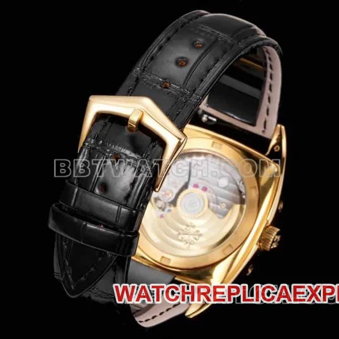 TW factory Patek Philippe complicated function timepiece top-tier 1:1high-quality silver white dialyellow gold5135front live photo