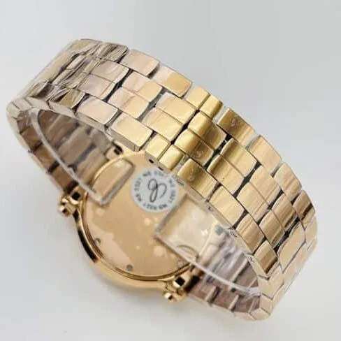 YF factory top-tier watch ChopardHAPPY DIAMONDS series 18K gold white dial ladies watch front view