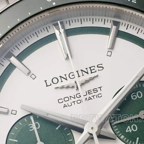 AFLongines Concas 1:1super silver dialsteel bracelet model L3.835.4.02.6front live photo