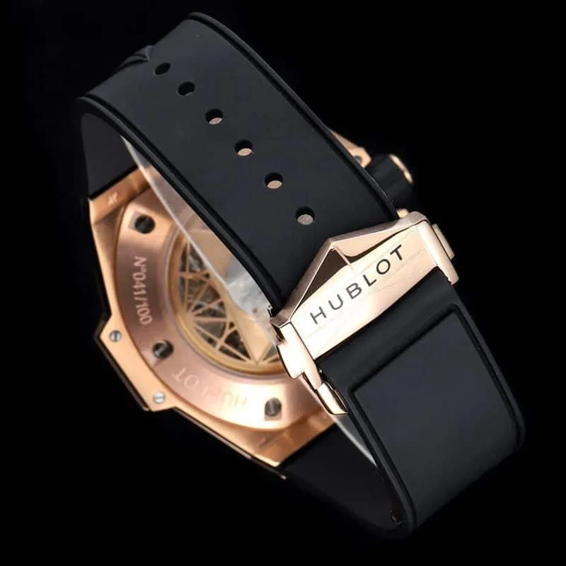 HublotHublothigh-quality watch brand new BigBangSangBleuII tattoo men's mechanical watch front view