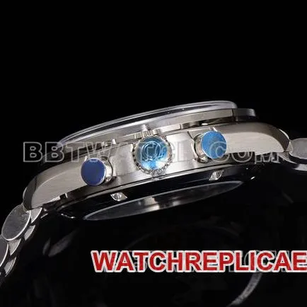 Top collectible watches N1 Factory Speedmaster Omega Silver Plate Steel Strap Model Front Actual Photo