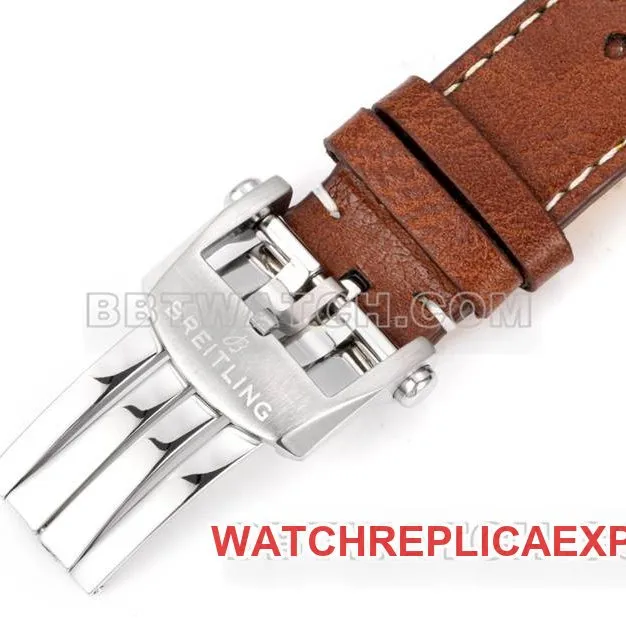 Breitling's collectible watch BLS factory Yueyang red brown plate 41mmchronograph7750movementleather strap model front live photo