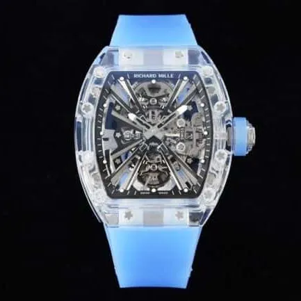 top-tiersuper cloneRichard Mille reproduces the legendary extraordinary sports quality RM12-01tourbillonsapphire crystal transparent version front view