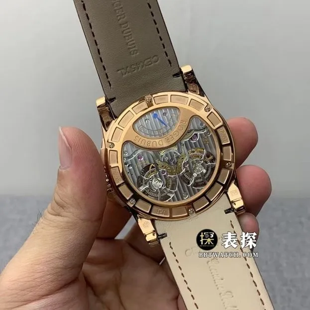 JB King Roger Dubuis watch black dialleather strap model RDDBEX0280clasp picture