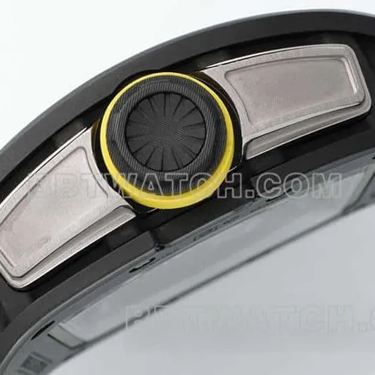 APS factory Richard Mille men's green rubber RM 61-01front live photo