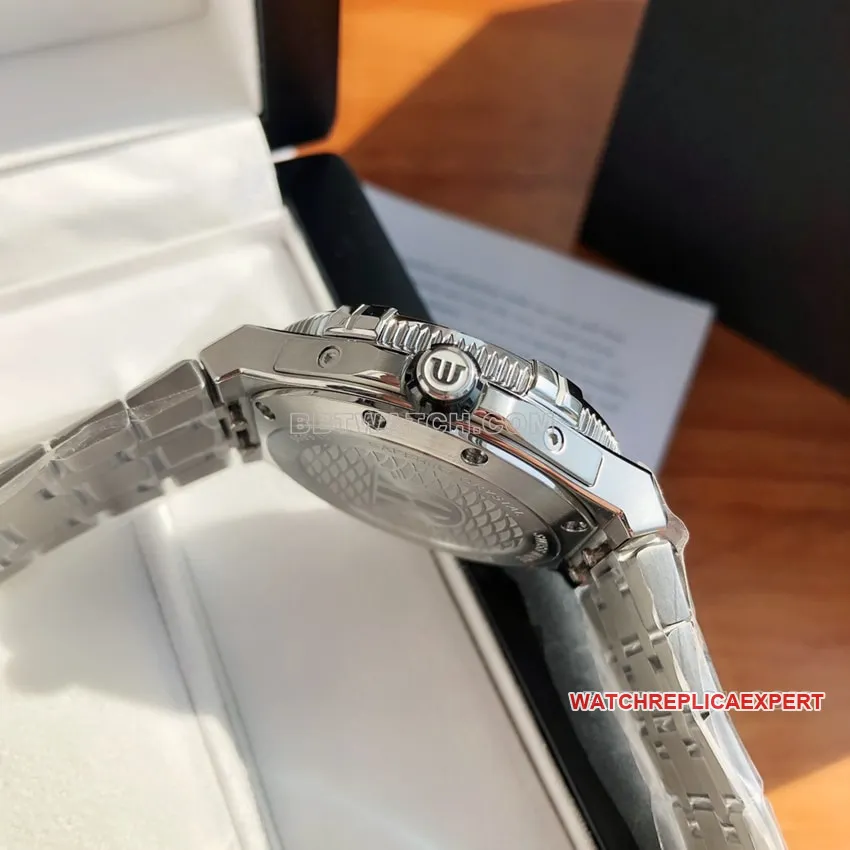 Maurice Lacroix top-tier 1:1super cloneblack dialsteel bracelet model AI6058front live photo