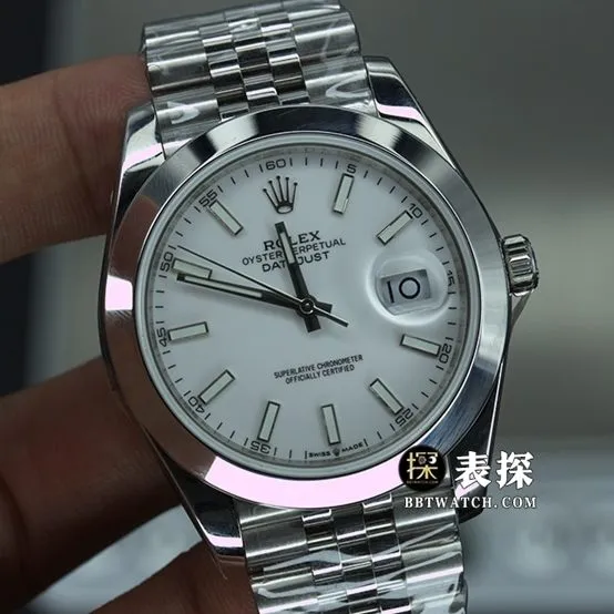 EW Factory Rolex Datejust 126334 Top Watch Men's White Dial Steel Band Pictures and Price Front Real Shot