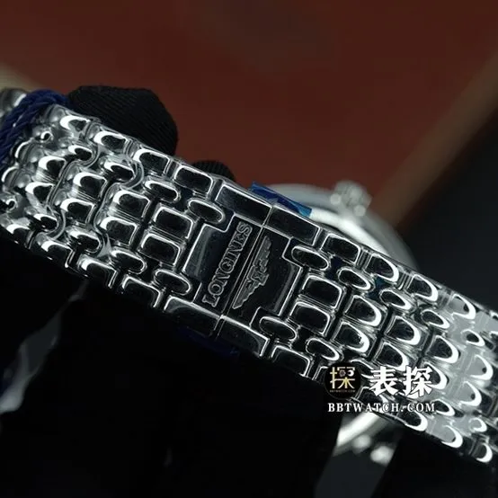 KY factory Longines magnificent top-tier watch men's blue dialsteel bracelet picture and price side live photo