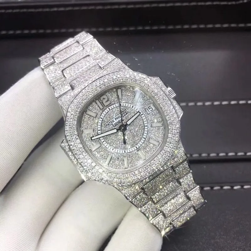 Baida Women's Nautilus 18K Gold Full Diamonds 37mmmovement Picture