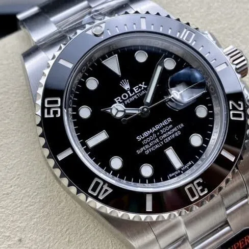 Top AR Latest V5 Rolex Submariner Edition Aqua Ghost 40mm Strongly Come Men's Watch Front View