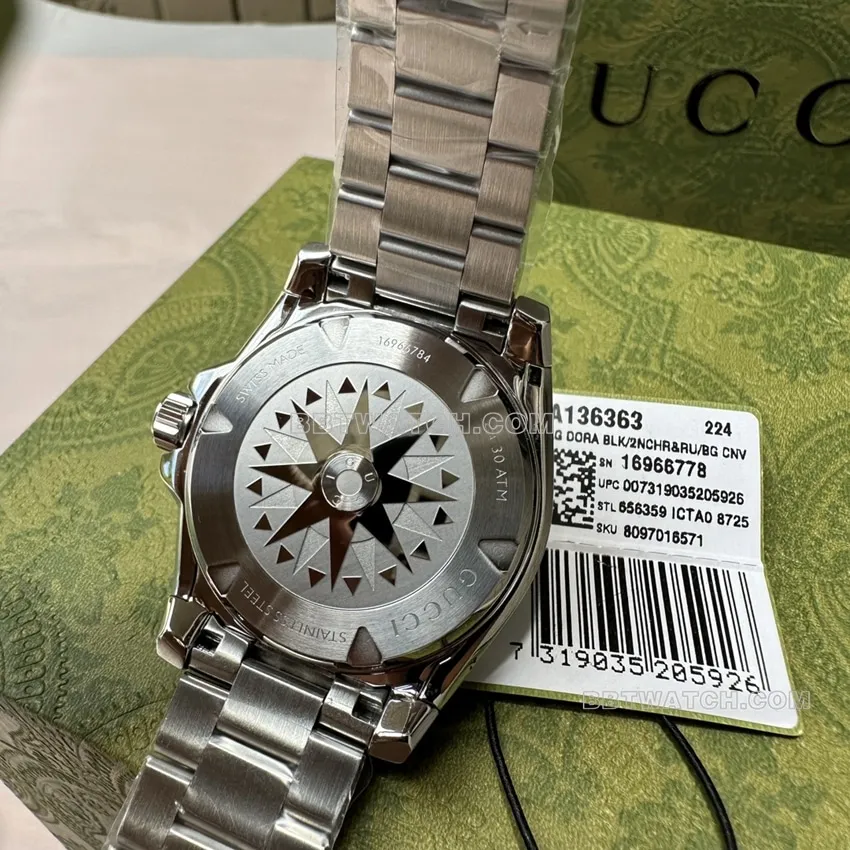 Gucci 1:1super clone2024 new blue dialsteel bracelet model YA136362front live photo