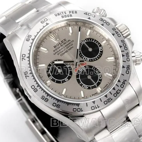 top-tier watch JF factory DaytonaRolex gray plate 4131 mechanical 40mm front live photo