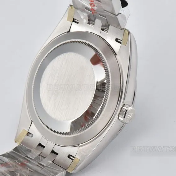 C factory Rolex log super cloneblue dial41mm five row link m126334-0002front live photo
