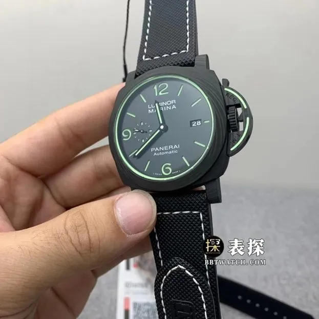 Panerai Lumino PAM01118top-tier 1:1super watch men's black dialleather strap picture and price lumelive photos