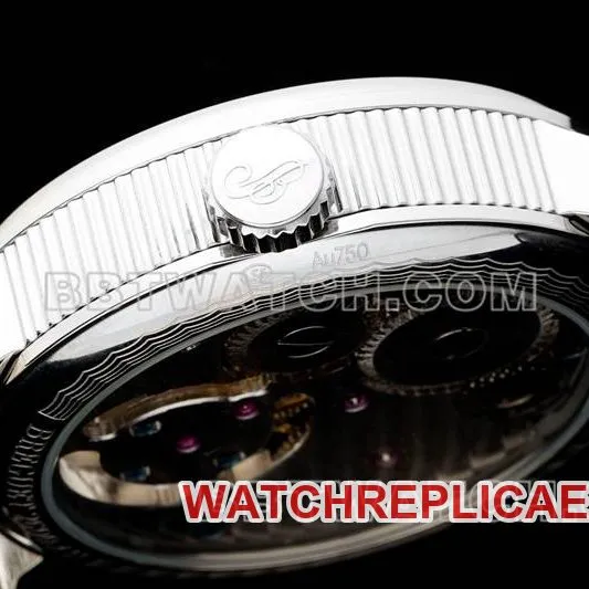 Breguet watch RMS factory classic white dialtourbillon mechanical leather strap model front live photo