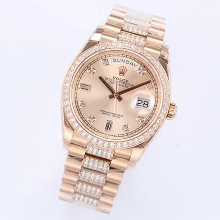 EW Factorytop-tier watch Rolex men's gold disc steel braceletday displayDatejust mechanical new watch front view