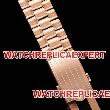 top-tier watch Speedmaster N1 factory Omegablack dialrose goldsteel bracelet model front live photo