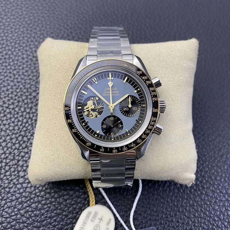 OM factory Omega watches Speedmaster Apollo 11 domineering men's mechanical watch front view