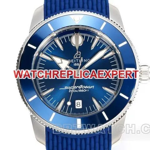 collectible watch super ocean culture BLS factory Breitlingblue dial rubber braceletfront live photo