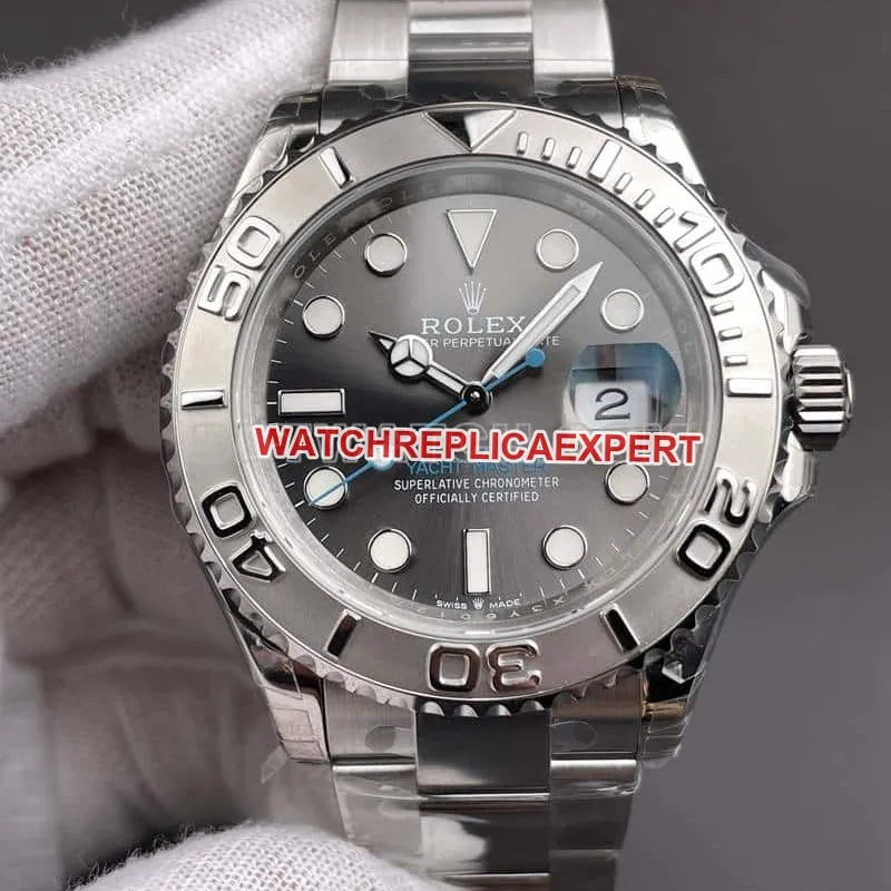 VSRolex Yacht-Master 1:1super gray plate 126622side live photo