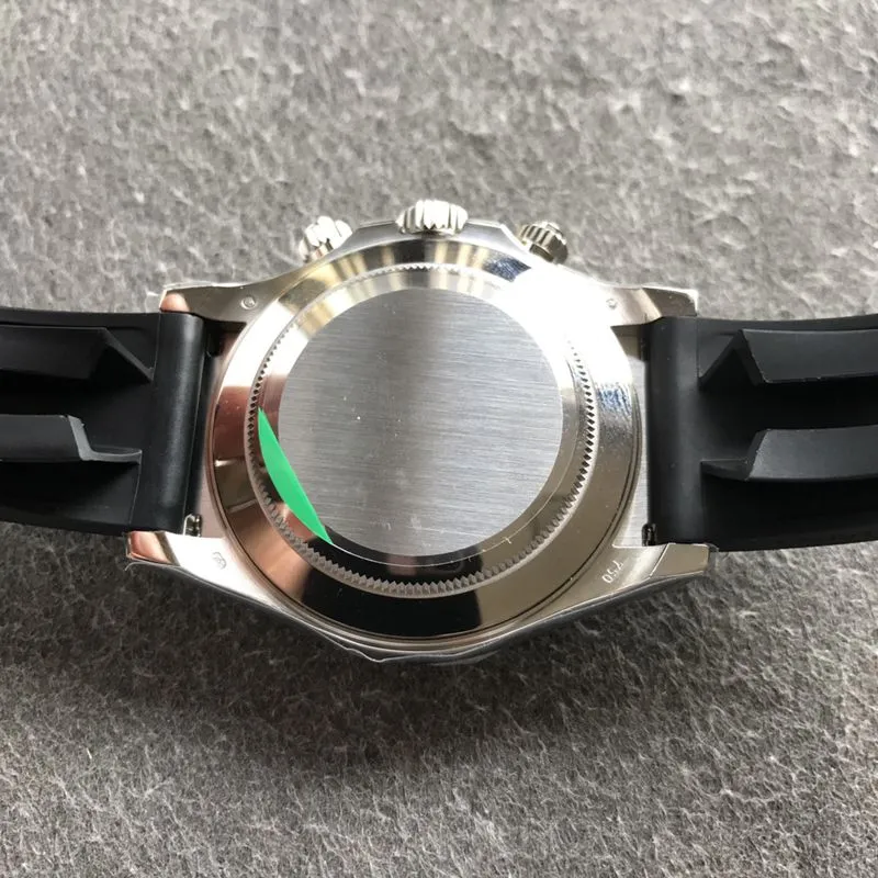 Rolextop-tierhigh-quality watch white gold Daytona series meteorite face men's mechanical watch front view