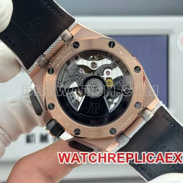 Audemars Piguettop-tier watch LS factory Royal Oak offshore type 43MM gray plate rubber model 26420front live photo