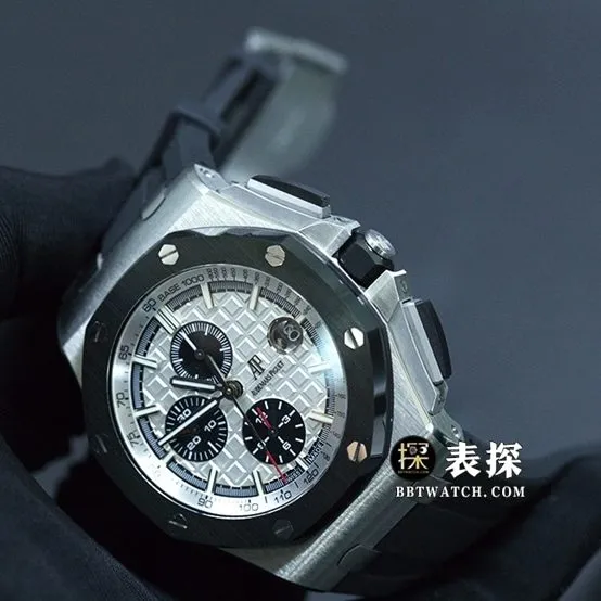 JF factory Audemars PiguetRoyal Oak offshore watch men's giant panda chronograph rubber model pictures and prices braceletlive photos
