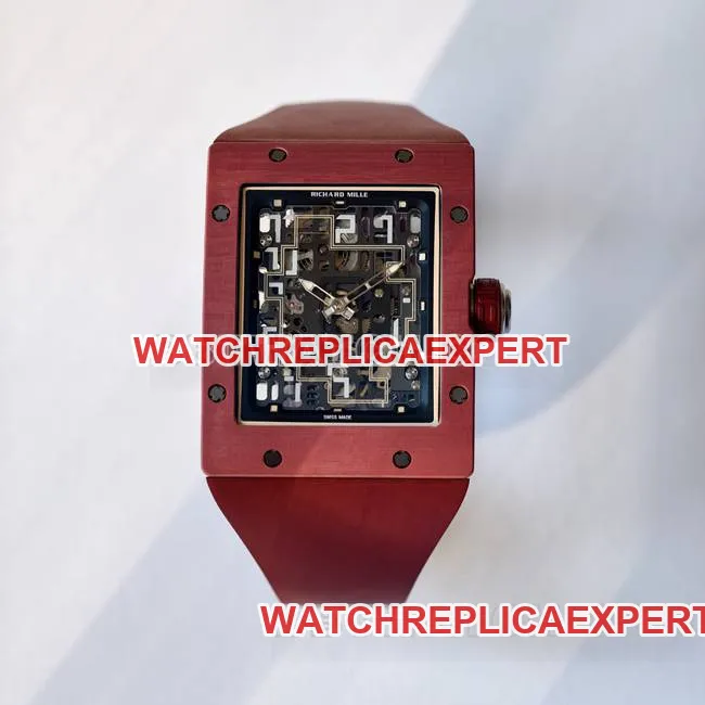 collectible watch RM016 UMI factory Richard Mille red front live photo