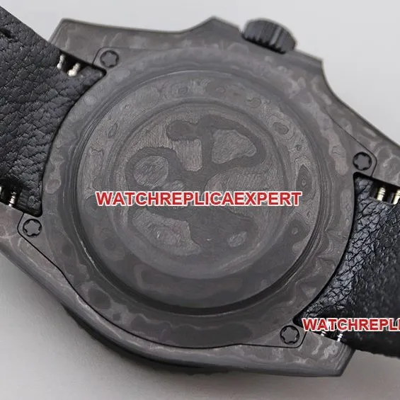 VS factory Rolex Submariner top imitation black plate carbon fiber red ring strap models front real picture