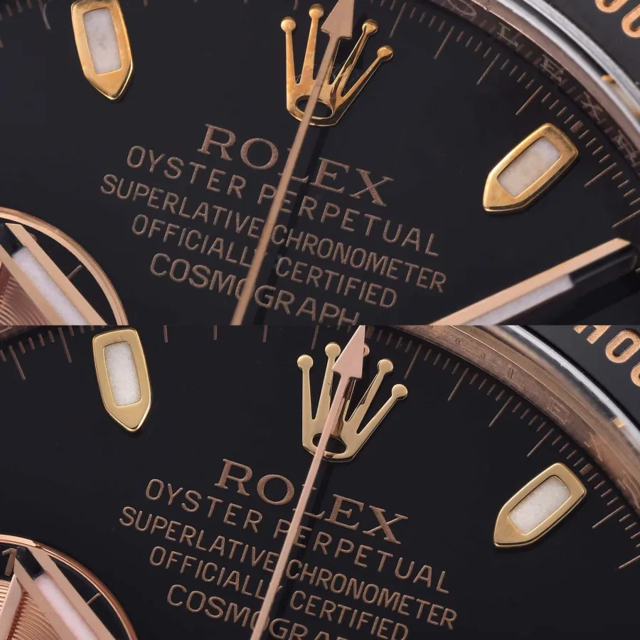 Factory C Daytona116515 Authentic and Fake Comparison Evaluation Rolextop-tier Table Appearance Comparison Chart