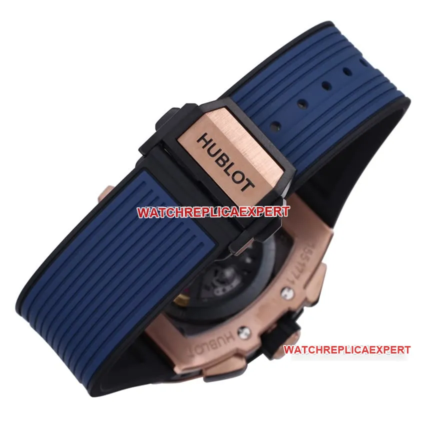 BBF factory Hublot super A blue skeleton disk 642.OX.7180.RX front real picture