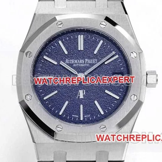 ZF factory Audemars Piguet Royal Oak super A blue plate 16202 front real picture