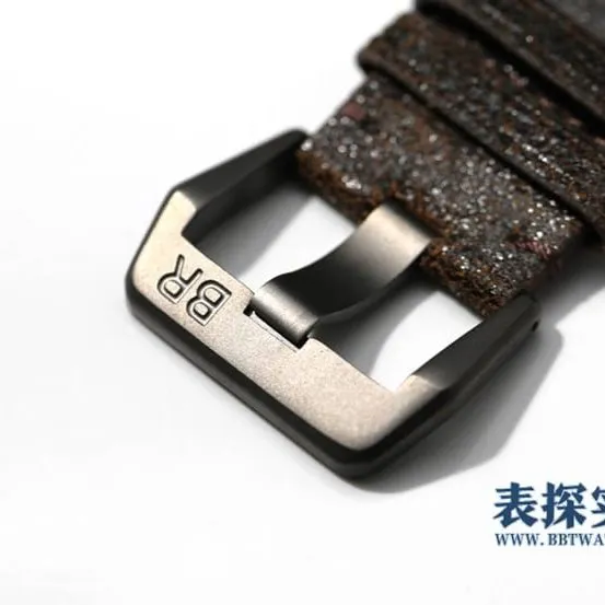 BRS men's Bell & Ross watch skull disc square leather strap model BR0192-SKULL-BR bottom cover picture