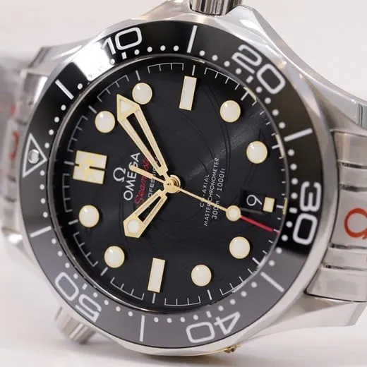 OR factory top-tier watch Omega men's Seamaster series mechanical steel bracelet watch front view