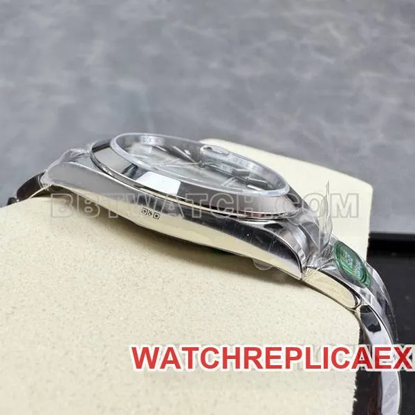 Rolex collectible watch ARF Factory log 41mm aperture green dial3235steel bracelet front live photo