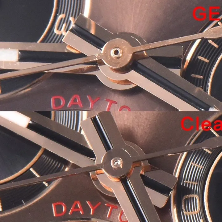 Rolex ceiling watch, Daytonareplica watch, front comparison picture