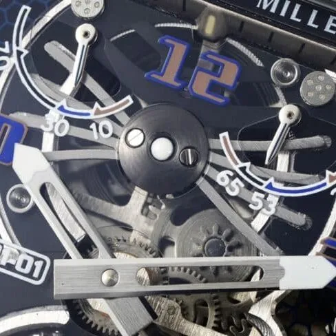 top-tier Richard Mille Skeleton RM 21-01 Aerodynamic Tourbillon Watch - the watch lives up to its name, front view