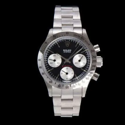 top-tier watch Rolex retro series black dial men's watch manual chronographmovementdetail shots