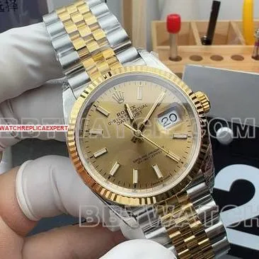 Optimal Watch Log VS FactoryRolex Champagne Tray 3235 Mechanical 36mmfront live photo