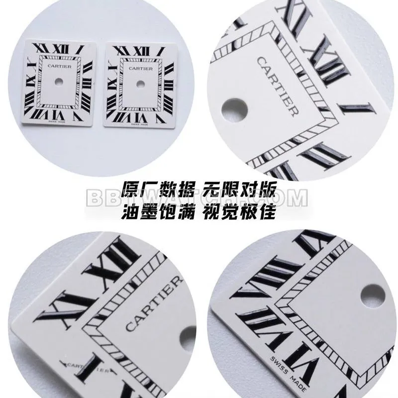 Original factory Cartiertop-tier watch tank silver white dial genuine and fake comparison review front live photo