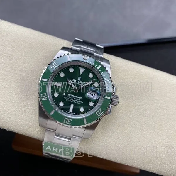 Rolextop-tier watchARF FactorySubmariner40mmStarbucks Submariner3135movement116610front live photo