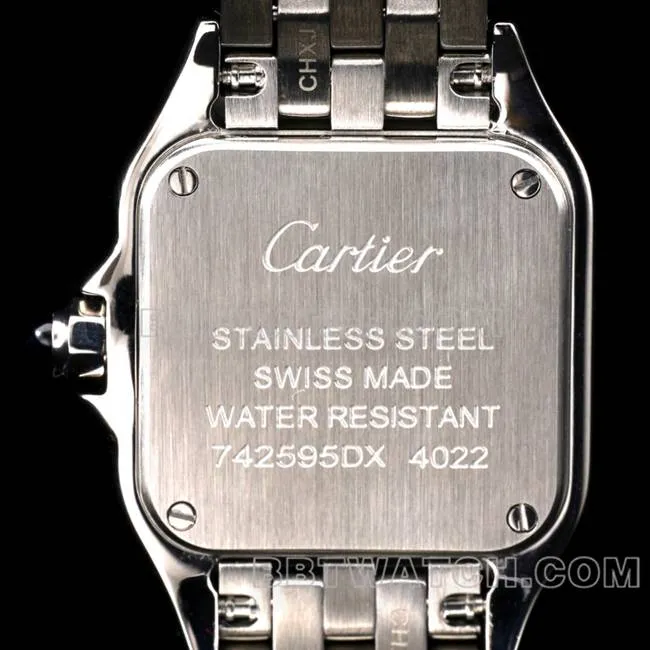 1:1replica watch BBa factory cheetah Cartierwhite dialsteel braceletquartzside live photo