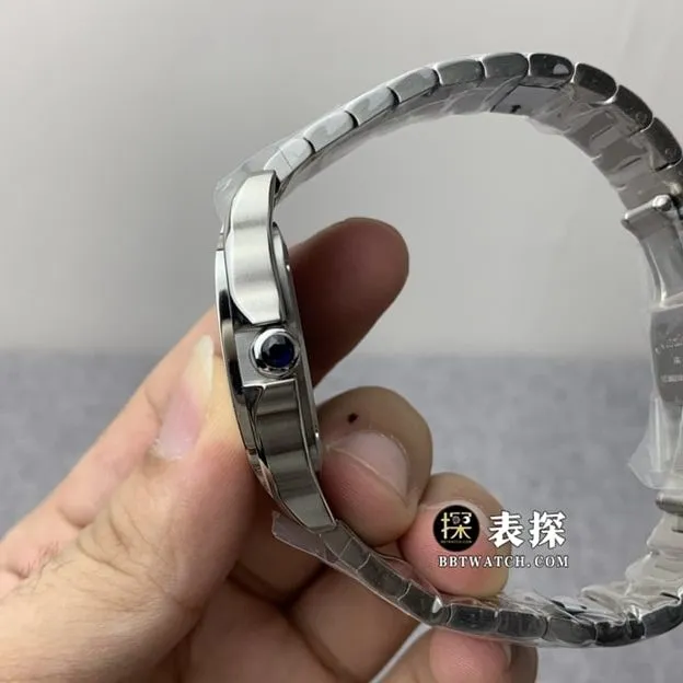 GF FactoryCartier Santos top-tier watch ladies silver white dialsteel bracelet model pictures and prices front live photo