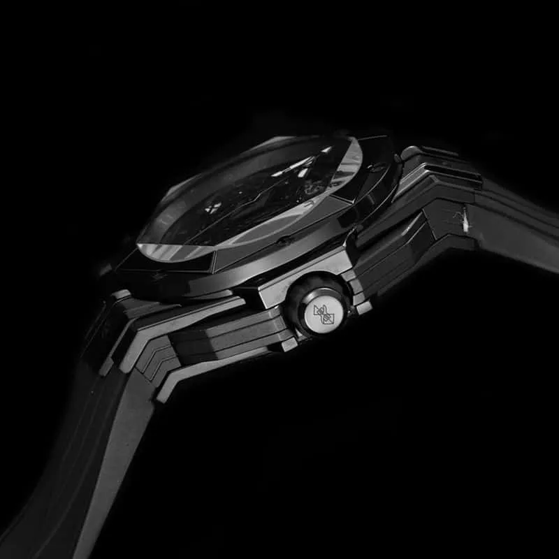 HublotHublotreplica watch new BigBangSangBleuII tattoo men's mechanical watch movement picture