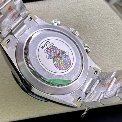 top-tierRolexDaytona black Taodi stainless steelreplica watch movement picture