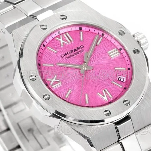 collectible watch Snow Mountain Aoyi GH Factory Chopard Pink Plate 41mmfront live photo